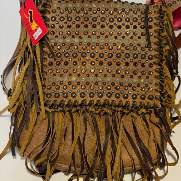 Kurtmen Studded Fringe Bag - Picture 3 of 10